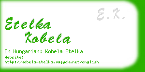 etelka kobela business card